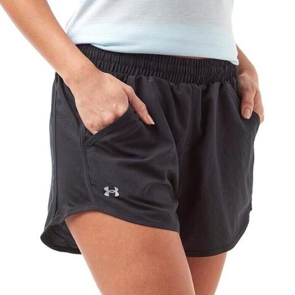 Under Armour Short Womens S Small Black Fly By Running Loose HeatGear Inner Line - Picture 12 of 14